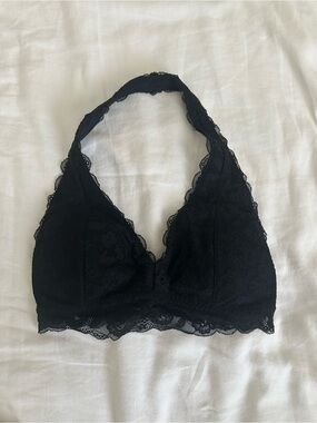 Hollister Black Lace Halter Bralette